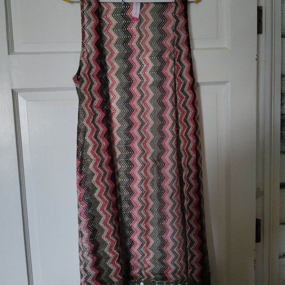 Fringe long vest top